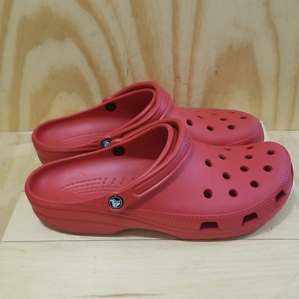 Crocs Clogs Men Sz 13Classic Red Slip On Sandals  Shoes